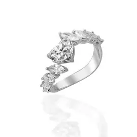 Kalp Pırlanta Yüzük